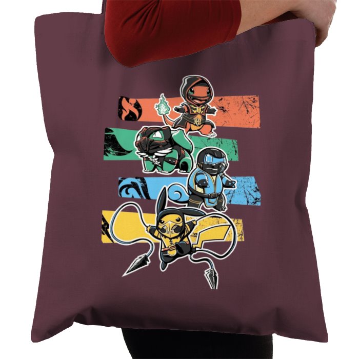 Pokémon & Mortal Kombat - Kombat Starters Tote Bag