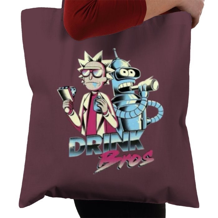 Rick & Morty & Futurama - Drink Bros Tote Bag