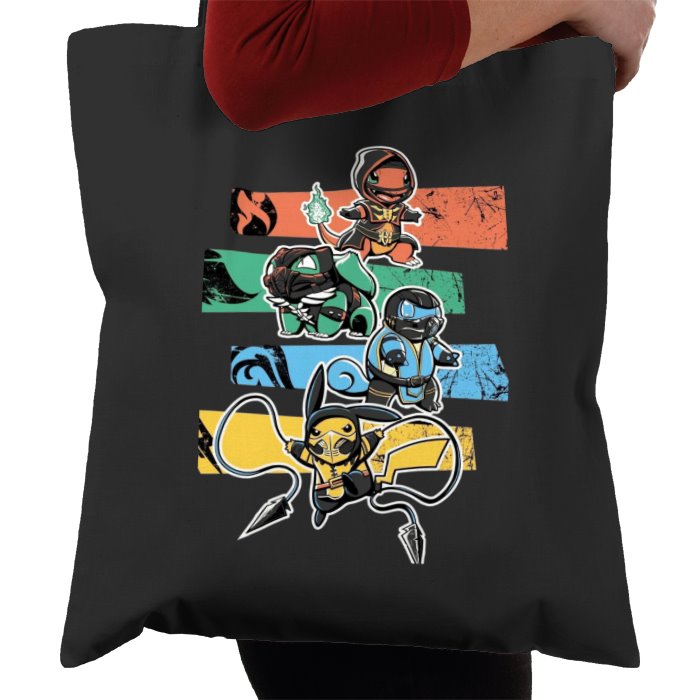 Pokémon & Mortal Kombat - Kombat Starters Tote Bag