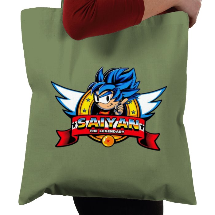 Sonic & Dragonball Z - Sonic The Saiyan Tote Bag