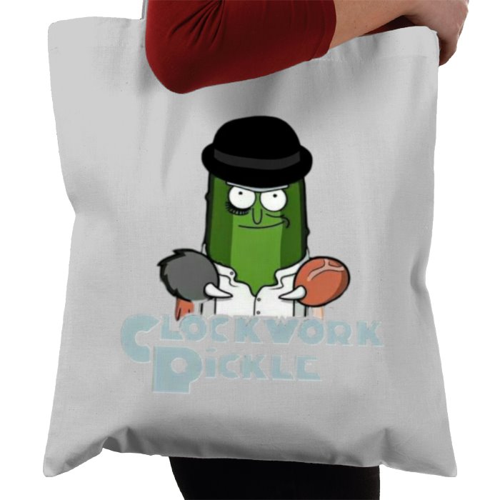 Rick & Morty & A Clockwork Orange - A Clockwork Pickle Tote Bag