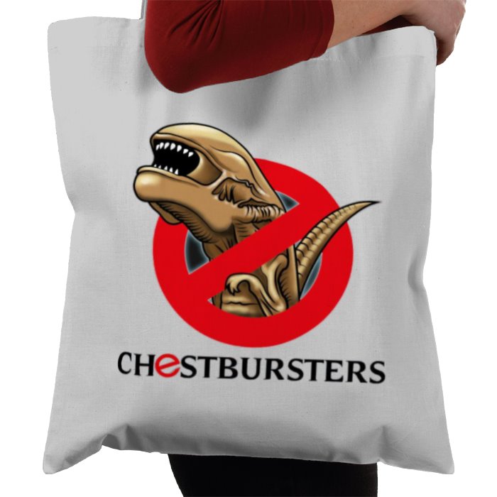 Aliens & Ghostbusters - Chestbursters Tote Bag