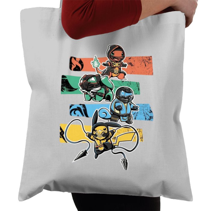 Pokémon & Mortal Kombat - Kombat Starters Tote Bag