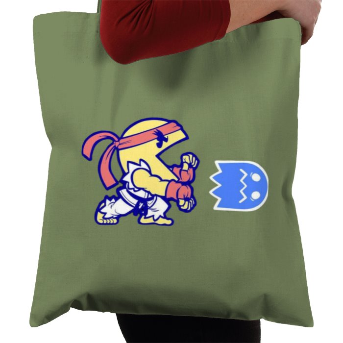 Pacman & Street Fighter - Pac Fighter Tote Bag