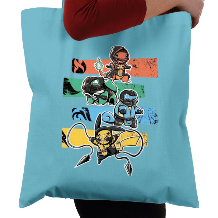 Pokémon & Mortal Kombat - Kombat Starters Tote Bag