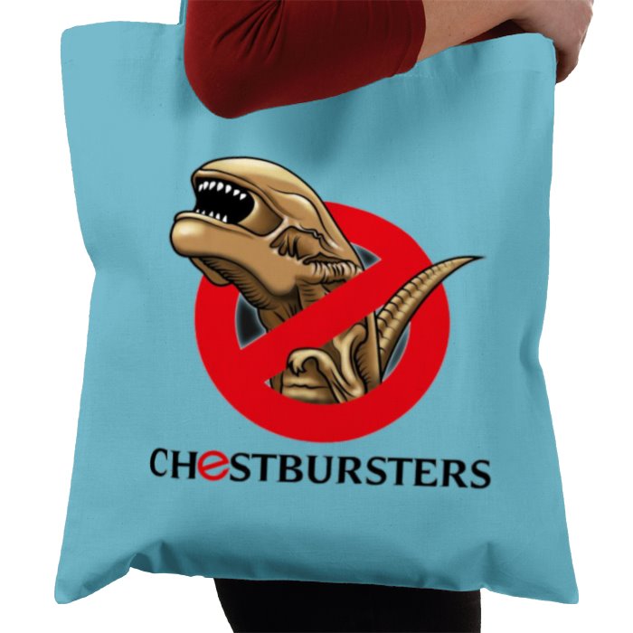 Aliens & Ghostbusters - Chestbursters Tote Bag