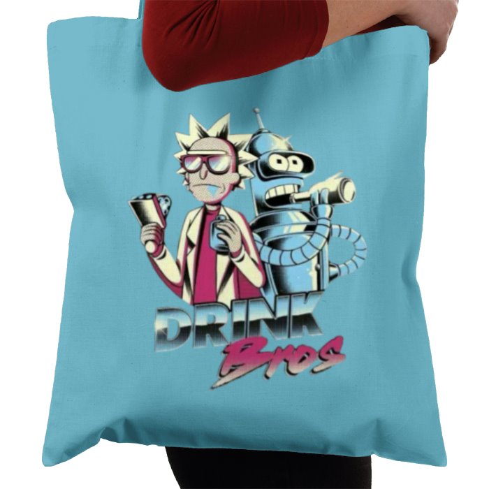 Rick & Morty & Futurama - Drink Bros Tote Bag