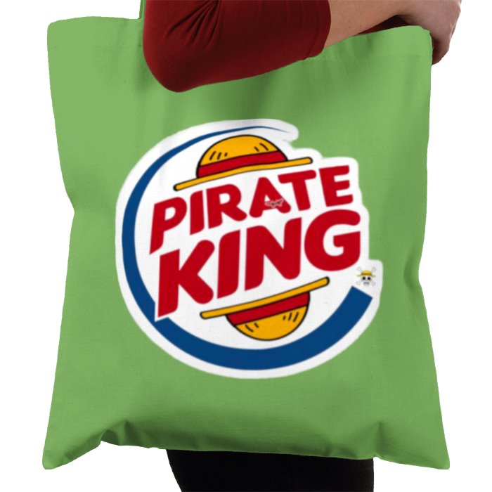 One Piece & Burger King - Pirate King Tote Bag