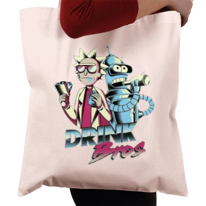 Rick & Morty & Futurama - Drink Bros Tote Bag