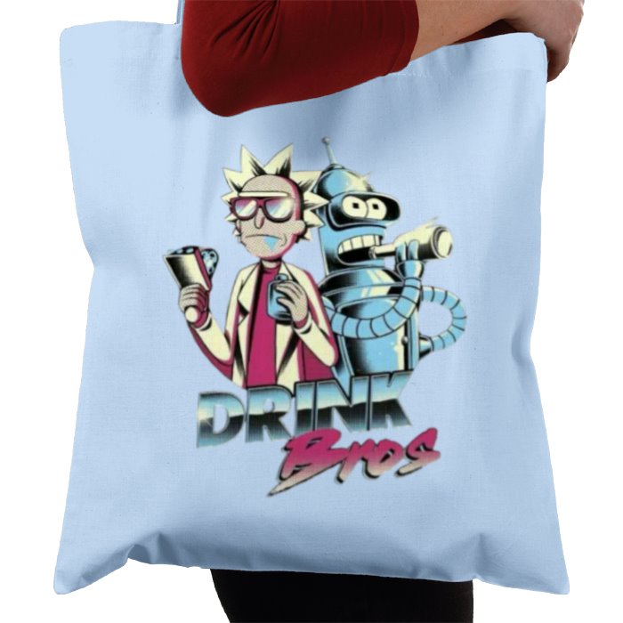 Rick & Morty & Futurama - Drink Bros Tote Bag