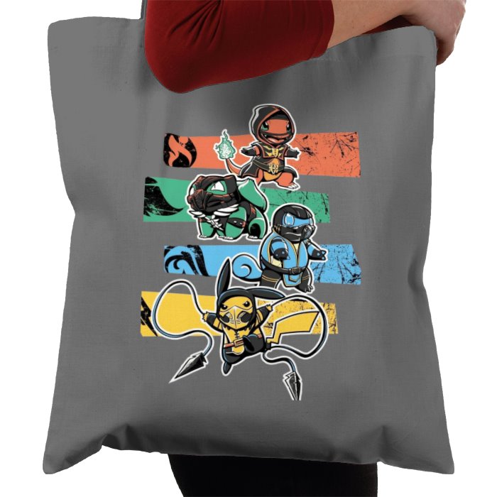Pokémon & Mortal Kombat - Kombat Starters Tote Bag