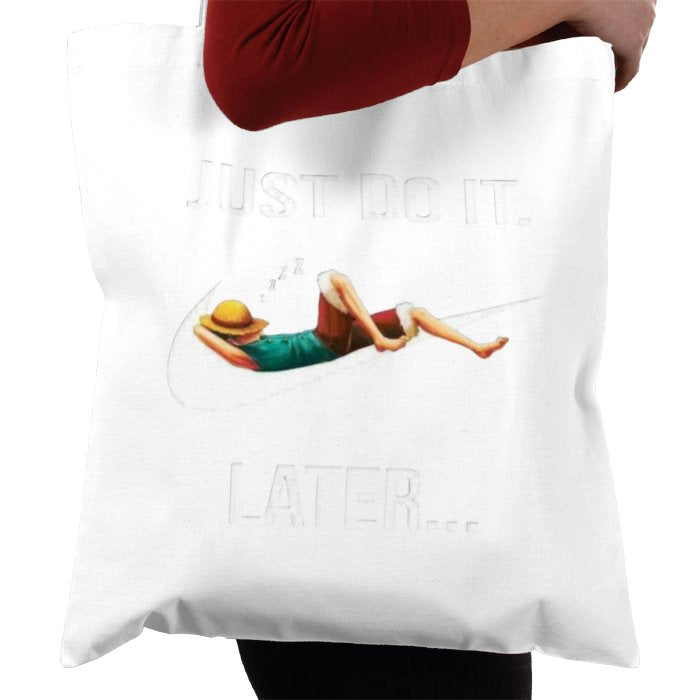 One Piece & Nike - Just Do It Later Tote Bag