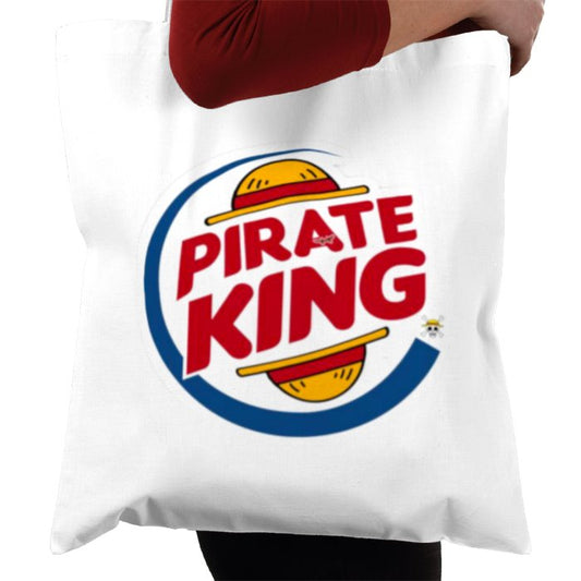 One Piece & Burger King - Pirate King Tote Bag