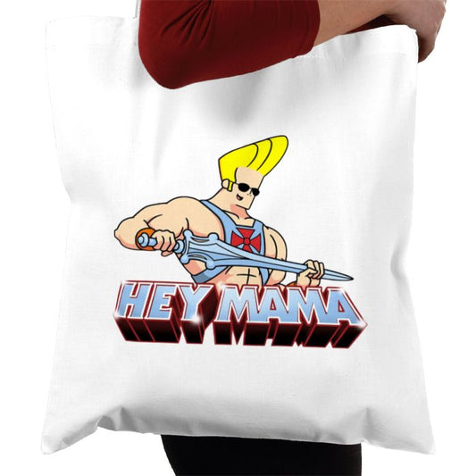 Johnny Bravo & He-Man - Hey Mama Tote Bag