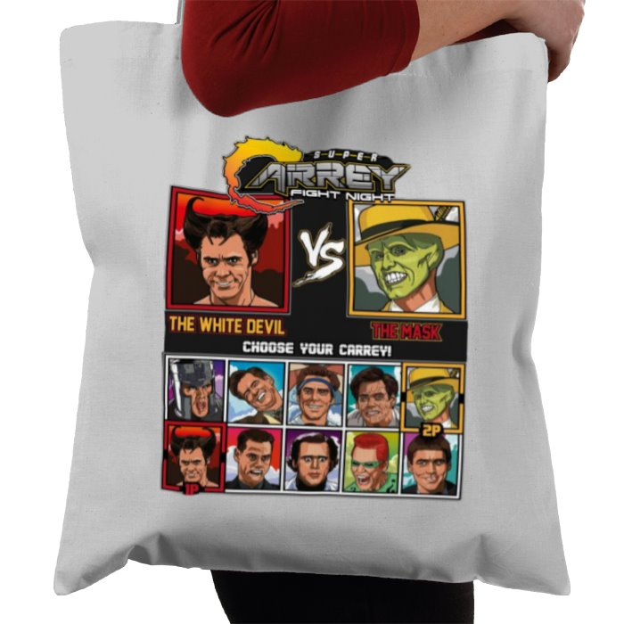 Jim Carrey & Fight Night & Street Fighter - Super Carrey Fight Night Tote Bag