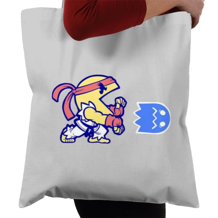 Pacman & Street Fighter - Pac Fighter Tote Bag