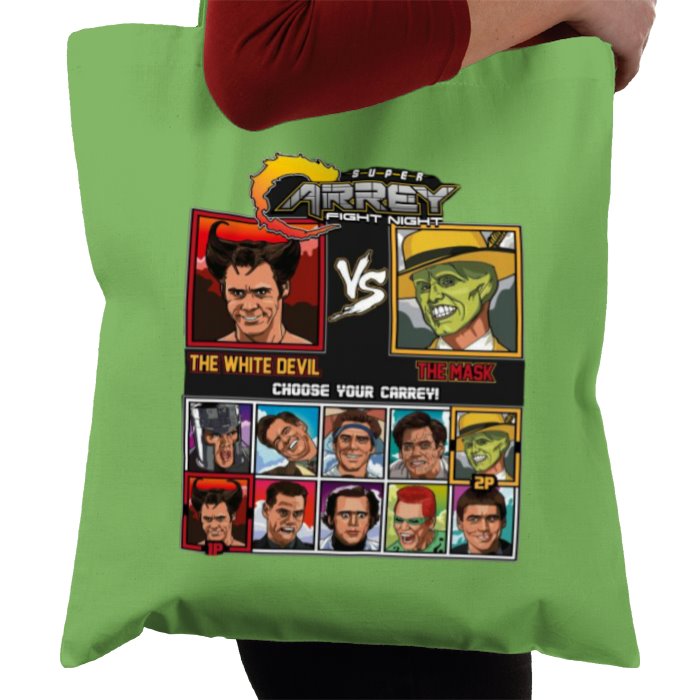 Jim Carrey & Fight Night & Street Fighter - Super Carrey Fight Night Tote Bag