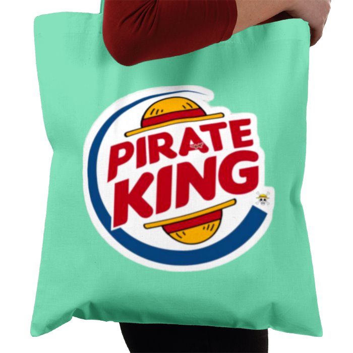 One Piece & Burger King - Pirate King Tote Bag