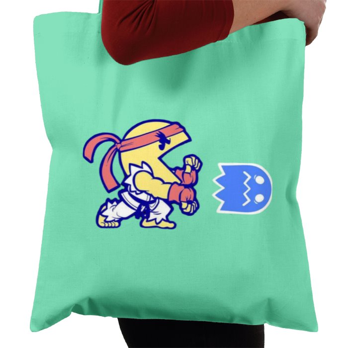 Pacman & Street Fighter - Pac Fighter Tote Bag