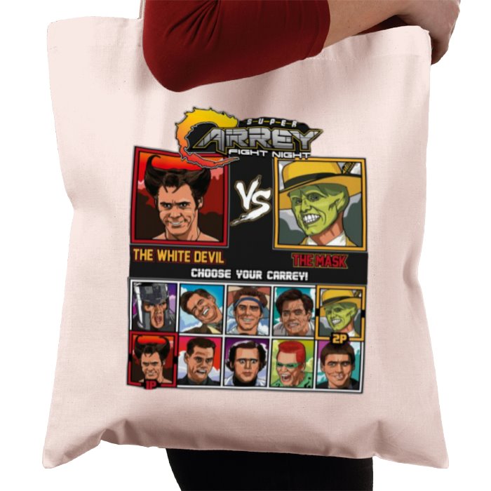 Jim Carrey & Fight Night & Street Fighter - Super Carrey Fight Night Tote Bag