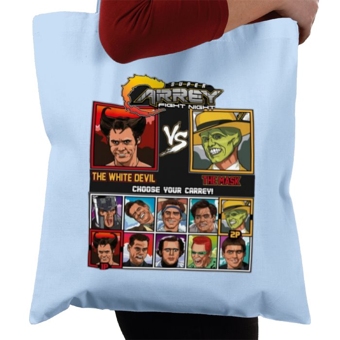 Jim Carrey & Fight Night & Street Fighter - Super Carrey Fight Night Tote Bag