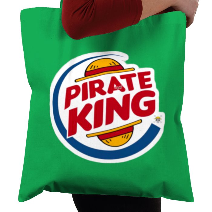 One Piece & Burger King - Pirate King Tote Bag