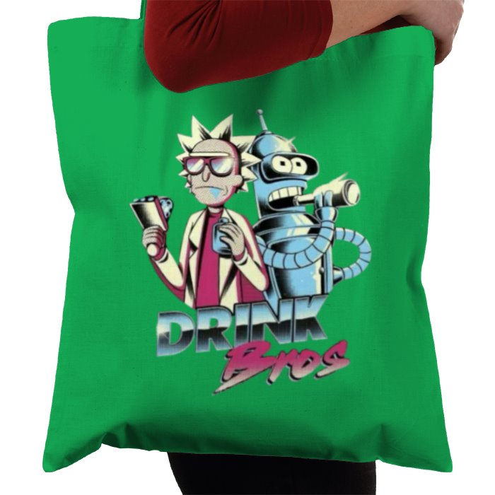 Rick & Morty & Futurama - Drink Bros Tote Bag