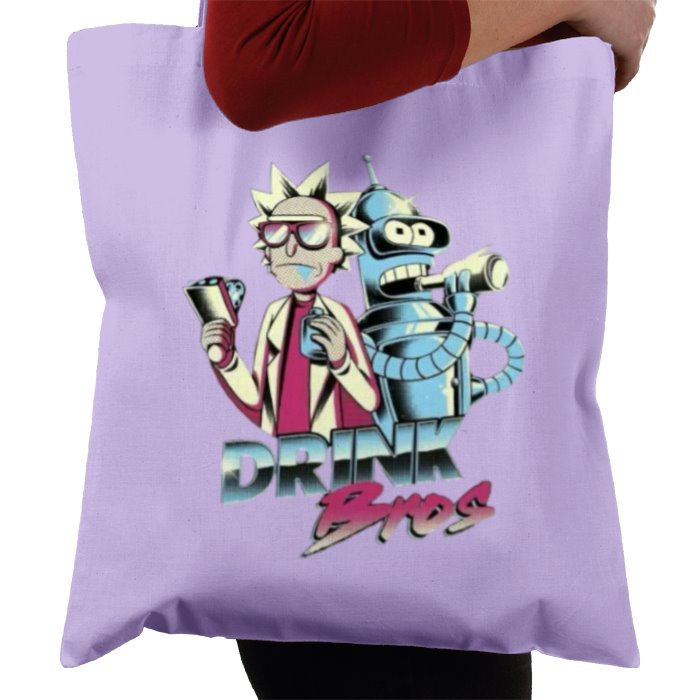 Rick & Morty & Futurama - Drink Bros Tote Bag