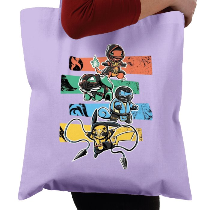 Pokémon & Mortal Kombat - Kombat Starters Tote Bag