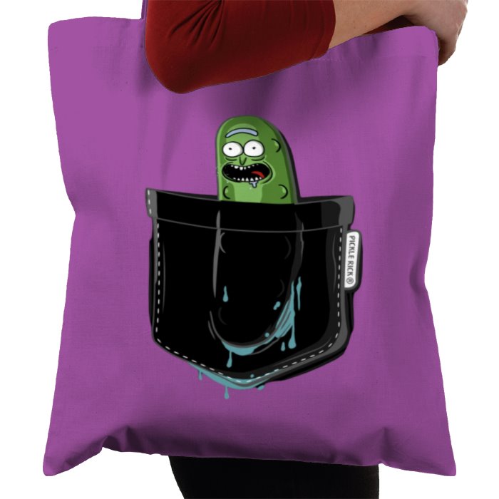 Rick & Morty - Pickle Rick Pocket Tote Bag