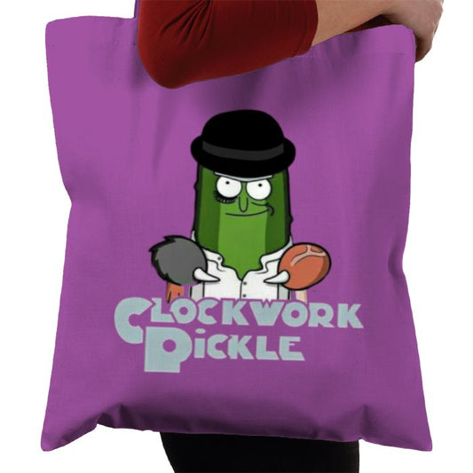 Rick & Morty x A Clockwork Orange - A Clockwork Pickle Tote Bag