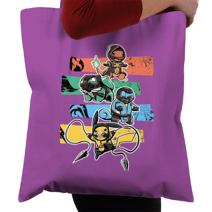 Pokémon & Mortal Kombat - Kombat Starters Tote Bag