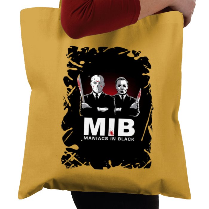 Men In Black & Friday 13th & Halloween - Maniacs In Black Tote Bag