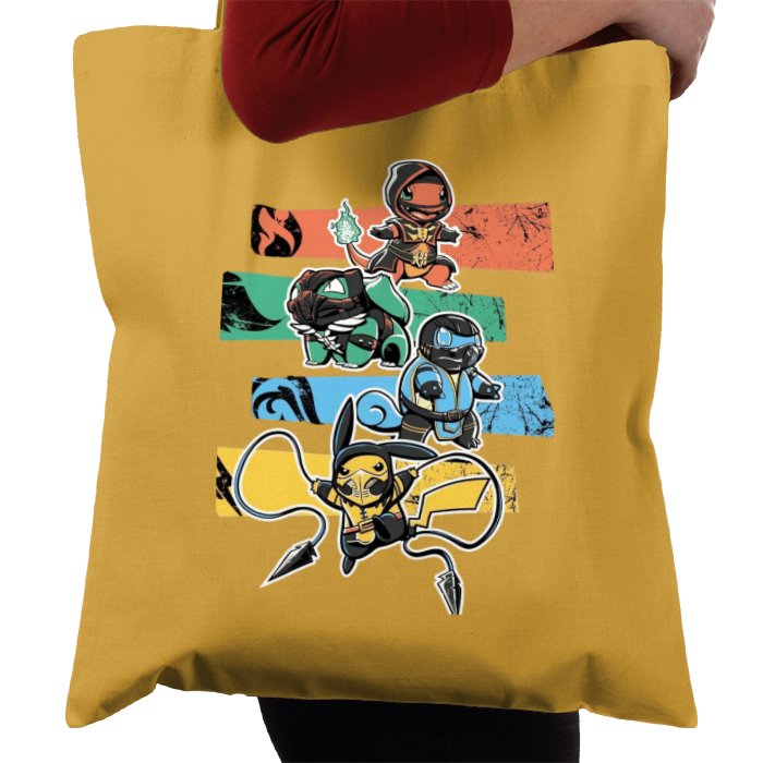 Pokémon & Mortal Kombat - Kombat Starters Tote Bag