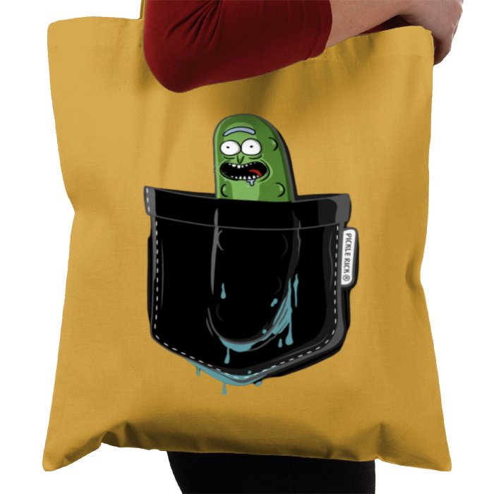 Rick & Morty - Pickle Rick Pocket Tote Bag