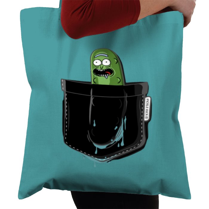 Rick & Morty - Pickle Rick Pocket Tote Bag