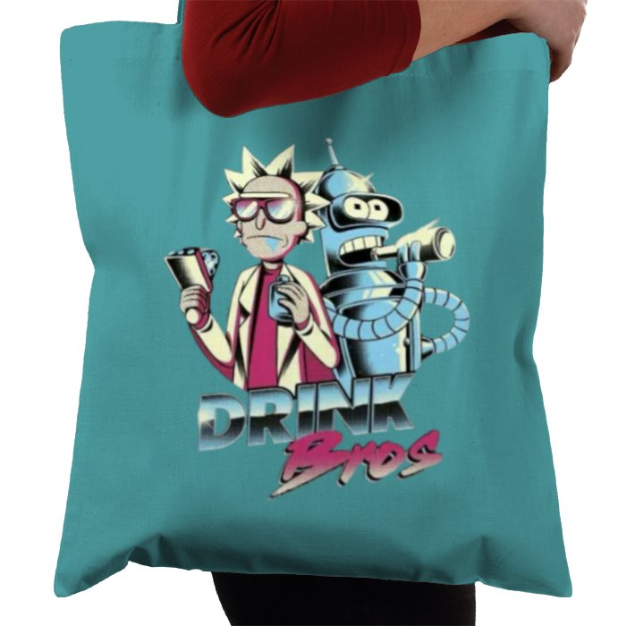 Rick & Morty & Futurama - Drink Bros Tote Bag