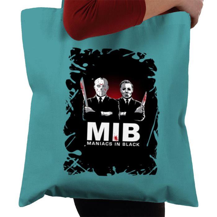 Men In Black & Friday 13th & Halloween - Maniacs In Black Tote Bag