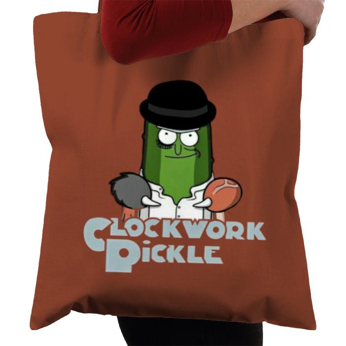 Rick & Morty & A Clockwork Orange - A Clockwork Pickle Tote Bag