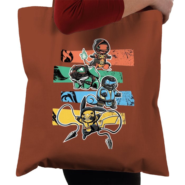 Pokémon & Mortal Kombat - Kombat Starters Tote Bag