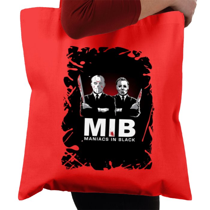 Men In Black & Friday 13th & Halloween - Maniacs In Black Tote Bag