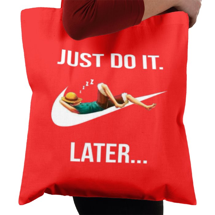 One Piece & Nike - Just Do It Later Tote Bag