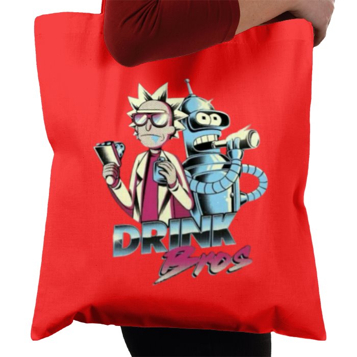 Rick & Morty & Futurama - Drink Bros Tote Bag