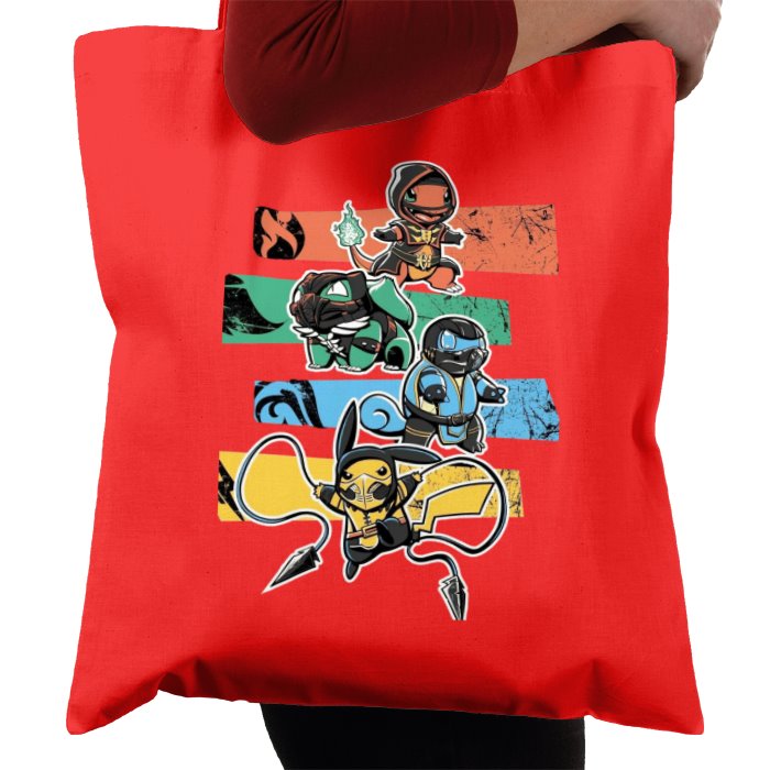Pokémon & Mortal Kombat - Kombat Starters Tote Bag