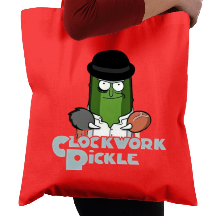 Rick & Morty & A Clockwork Orange - A Clockwork Pickle Tote Bag