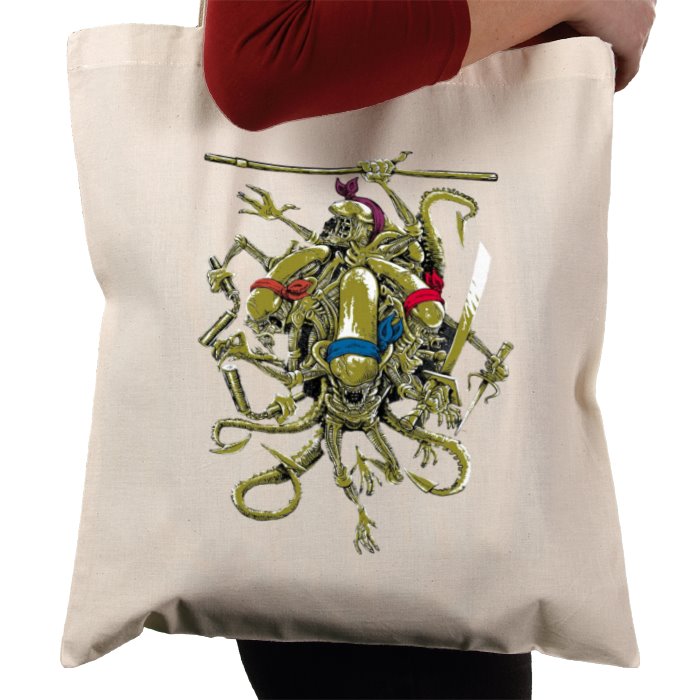 Aliens & Teenage Mutant Ninja Turtles - Teenage Mutant Xenomorph Ninja's Tote Bag