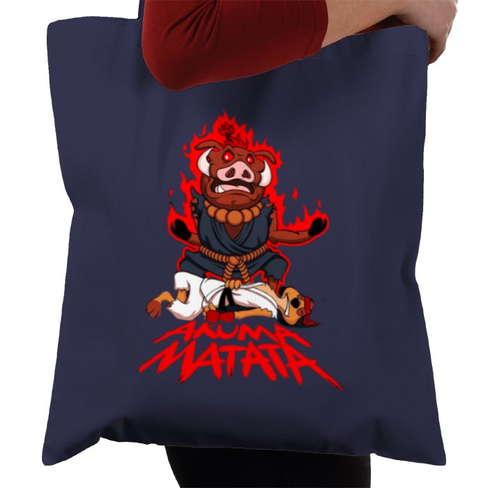 Timone & Pumba & Street Fighter - Akuma Matata Tote Bag