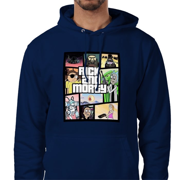 Rick & Morty & Grand Theft Auto - Grand Theft Auto Style Value Hoodie