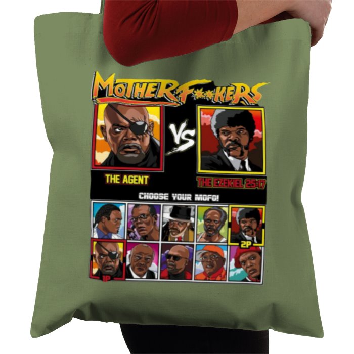 Samuel Jackson & Street Fighter - Mother F**kers Tote Bag