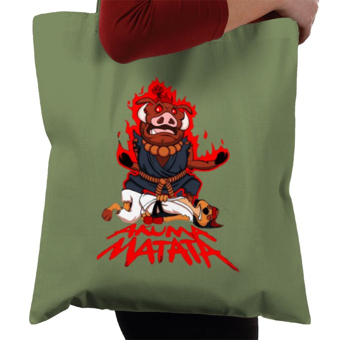 Timone & Pumba & Street Fighter - Akuma Matata Tote Bag